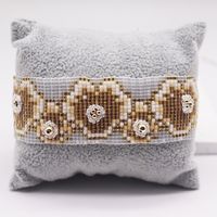 IG Style Heart Shape Flower Glass Knitting Women's Bracelets main image 6