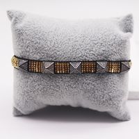 IG Style Letter Rhombus Glass Knitting Unisex Bracelets main image 7