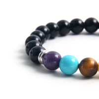 Simple Style Commute Round 304 Stainless Steel Natural Stone Beaded Unisex Bracelets main image 5
