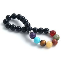 Simple Style Commute Round 304 Stainless Steel Natural Stone Beaded Unisex Bracelets main image 4