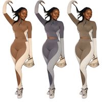 Daily Sports Women's Streetwear Solid Color Polyester Pants Sets Pants Sets main image 1