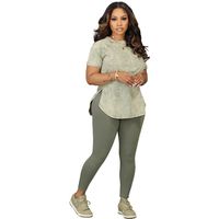Daily Women's Streetwear Solid Color Polyester Pants Sets Pants Sets main image 3