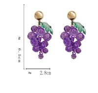 1 Pair Sweet Fruit Plating Alloy Resin Drop Earrings main image 2