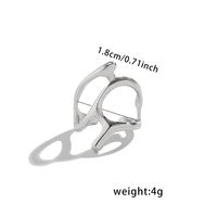 Einfacher Stil Runden Rostfreier Stahl Offener Ring main image 10