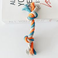 Wholesale Simple Large Double Knot Molar Woven Cotton Rope Pet Toy Nihaojewelry sku image 7