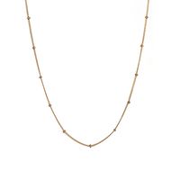 Casual Simple Style Solid Color Stainless Steel 18k Gold Plated Necklace sku image 5