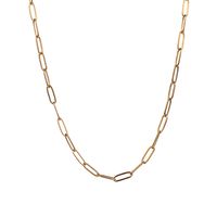 Casual Simple Style Solid Color Stainless Steel 18k Gold Plated Necklace sku image 10