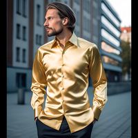 Men's Solid Color Blouse Men's Clothing main image 1