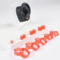 Hip-Hop Simple Style Solid Color Arylic Ear Hole Expander A Pack Of 2 main image 5