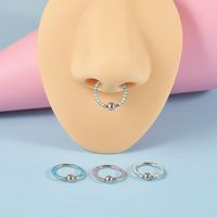 2 Pieces Nose Rings & Studs Simple Style Geometric Solid Color Stainless Steel Plating Nose Ring main image 3