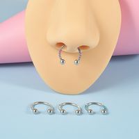 2 Pieces Nose Rings & Studs Lady U Shape Stainless Steel Polishing Nose Ring main image 3