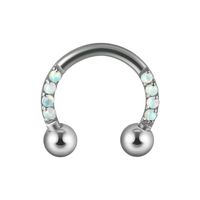 2 Pieces Nose Rings & Studs Lady U Shape Stainless Steel Polishing Nose Ring sku image 5