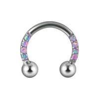 2 Pieces Nose Rings & Studs Lady U Shape Stainless Steel Polishing Nose Ring sku image 4