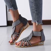 Women's Preppy Style Solid Color Round Toe Fashion Sandals main image 3