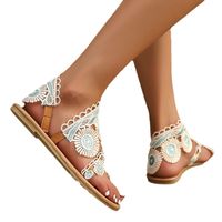 Women's Vacation Solid Color Point Toe Beach Sandals main image 5