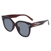 Streetwear Solid Color Ac Round Frame Full Frame Women's Sunglasses main image 3