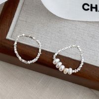 Simple Style Classic Style Solid Color Sterling Silver Beaded Women's Rings Bracelets Necklace main image 2