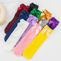 Filles Mignon Noeud D'Arc Coton Crew Socks 1 Jeu main image 4