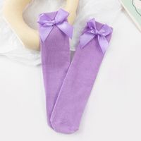 Girl'S Cute Bow Knot Cotton Crew Socks 1 Set sku image 7