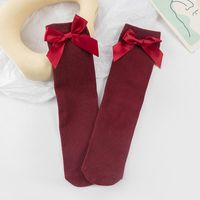 Girl'S Cute Bow Knot Cotton Crew Socks 1 Set sku image 11