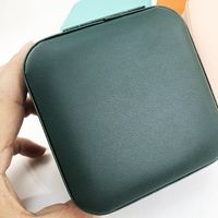 Elegant Solid Color Pu Leather Jewelry Boxes main image 4