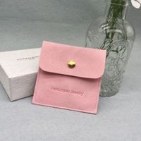 Vintage Style Solid Color Flannel Jewelry Packaging Bags sku image 6