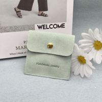 Vintage Style Solid Color Flannel Jewelry Packaging Bags sku image 12