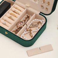 Classical Solid Color Claimond Veins Jewelry Boxes main image 4