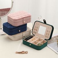Classical Solid Color Claimond Veins Jewelry Boxes main image 1