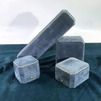 Elegant Solid Color Flannel Jewelry Boxes main image 6