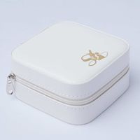 Elegant Solid Color Pu Leather Jewelry Boxes sku image 1