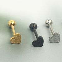 1 Piece Tongue Rings Romantic Sweet Heart Shape Stainless Steel Tongue Nail main image 4