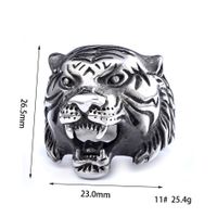 Retro Animal Stainless Steel Men's Rings sku image 5