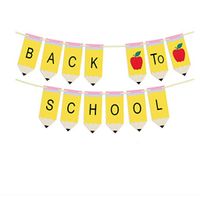 Back To School Fruit Paper Party Flag sku image 4