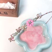 Women's Sweet Flower Alloy Inlay Acrylic Artificial Crystal Hair Band main image 2