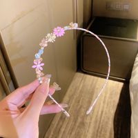 Women's Sweet Flower Alloy Inlay Acrylic Artificial Crystal Hair Band main image 1