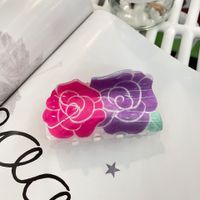 Women's Simple Style Flower Arylic Hair Claws sku image 7