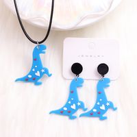 1 Par Estilo De Dibujos Animados Lindo Dinosaurio Arílico Pendientes De Gota sku image 9