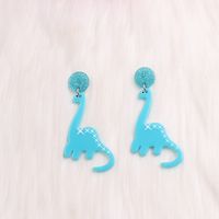 1 Par Estilo De Dibujos Animados Lindo Dinosaurio Arílico Pendientes De Gota sku image 8