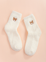 Unisex Simple Style Solid Color Polyester Crew Socks A Pair main image 4