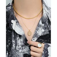 Sterling Silver Gold Plated Simple Style Classic Style Flower Plating Pendant Necklace main image 2