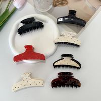 Women's Simple Style Classic Style Solid Color Acetic Acid Sheets Handmade Hair Claws main image 4