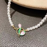 Sweet Flower Imitation Pearl Alloy Women's Necklace main image 2