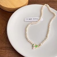 Sweet Flower Imitation Pearl Alloy Women's Necklace main image 5