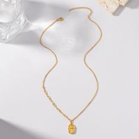 Vintage Style Flower Alloy Plating Gold Plated Women's Pendant Necklace main image 5