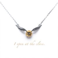 Sterling Silver White Gold Plated Gold Plated Classic Style Animal Little Snitch Pendant Necklace sku image 1