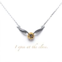 Sterling Silver White Gold Plated Gold Plated Classic Style Animal Little Snitch Pendant Necklace main image 1