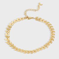 IG Style Simple Style Circle Heart Shape Grain Copper Inlay Zircon 18K Gold Plated Women's Anklet main image 1