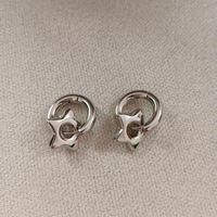1 Pair Simple Style Classic Style Heart Shape Stainless Steel 18K Gold Plated Earrings sku image 6