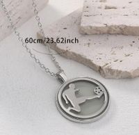 Hip-Hop Football Player Stainless Steel Alloy Unisex Pendant Necklace main image 2